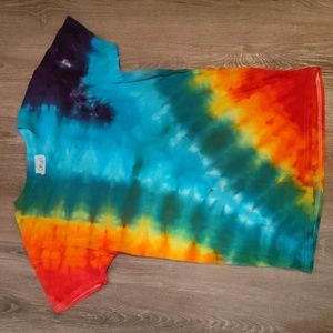 Mens Sm Short Sleeve Handmade Tie Dye Shirt